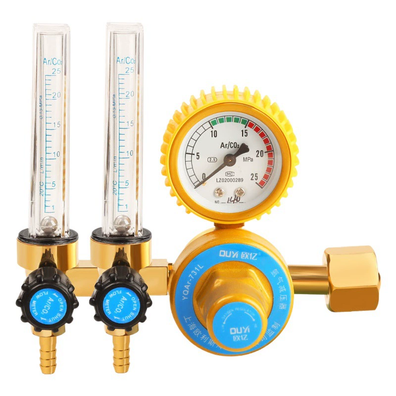 Счетчик газа аргона энергосберегающий декомпрессионный счетчик противоударный редуктор давления Манометр газосберегающий двухтрубный расходомер аксессуары для аргонодуговой сварки
