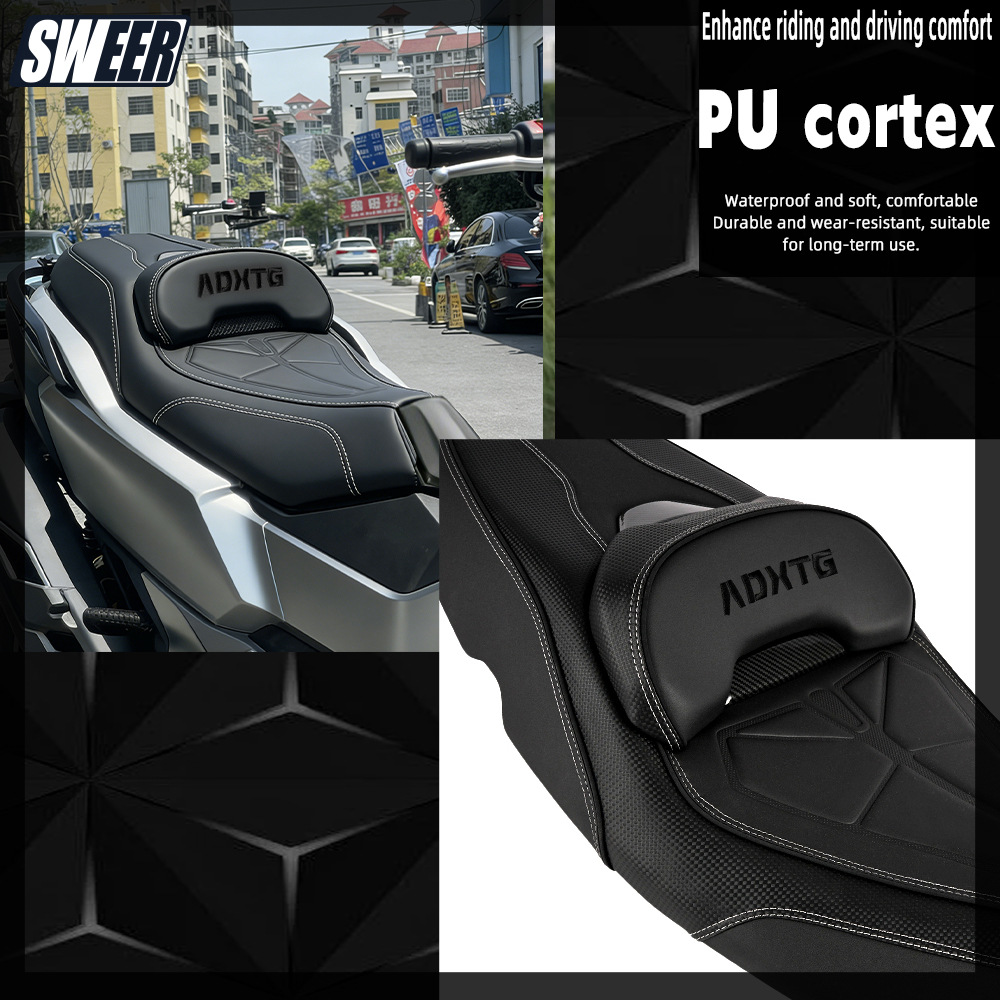 Suitable for Sanyang Saber Tiger 400Adxtg Upgraded Large Seat Assembly Modification with Comfortable Soft Leather Backrest Cushion