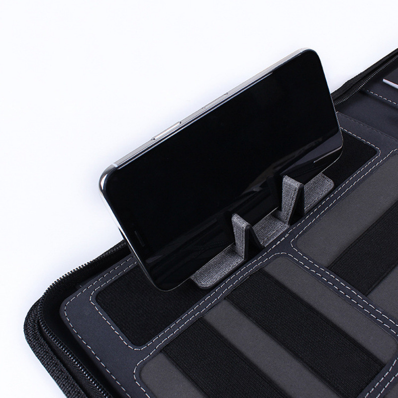 a4夹板文件夹书写板带移动电源充电宝商务签约本多功能经理夹l