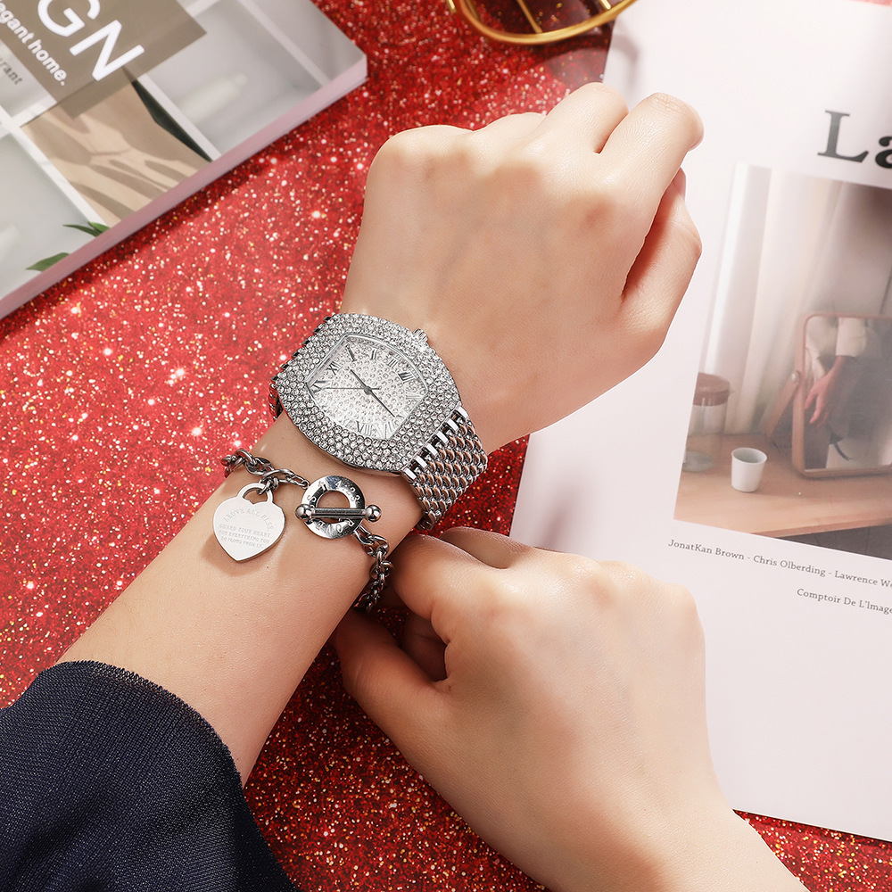Pointer Display Type Round Dial Shape Simple Style Shiny Solid Color Quartz Watch Women's Watches