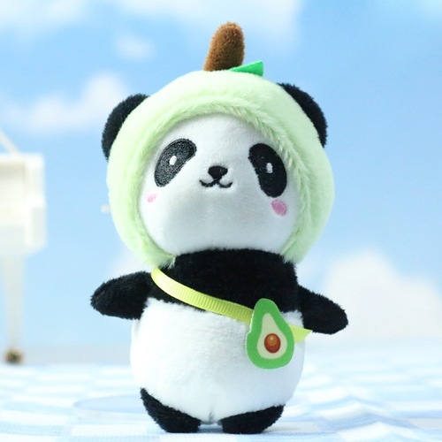 Cute red panda pendant plush toy national treasure giant panda doll bag pendant keychain doll doll