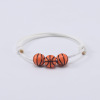 Basketball adjustable ball, woven bracelet handmade, European style, wholesale