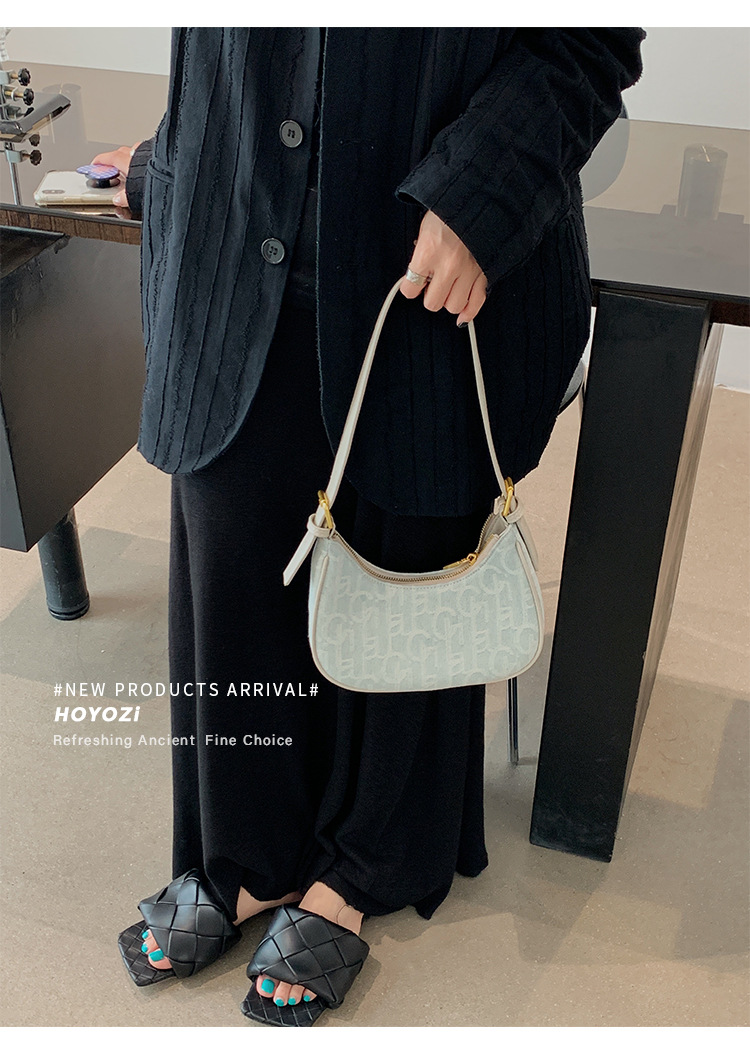Hong Kong kJhsel PU niche denim law stick underarm for women's spring/summer new shoulder bag_voghion.com
