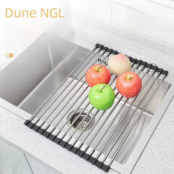Stainless Steel Drain Rack, Sink Drain Rack, Foldableable Sink, Dishware Rack, Practical Dish Drain Rack
