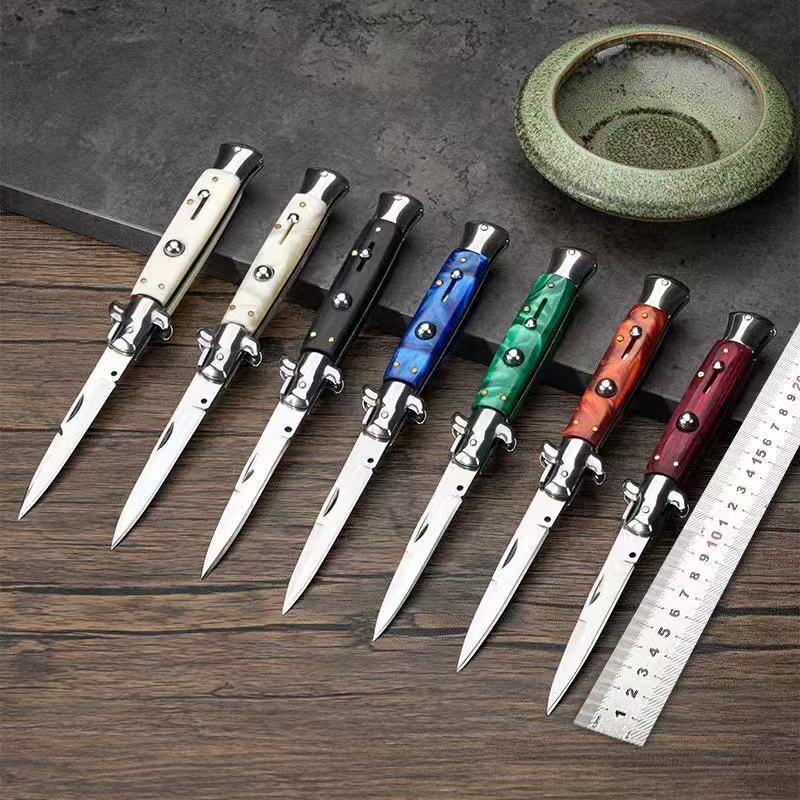 厂家直销跨境爆款AKC户外折叠刀野营露营便携折叠小刀