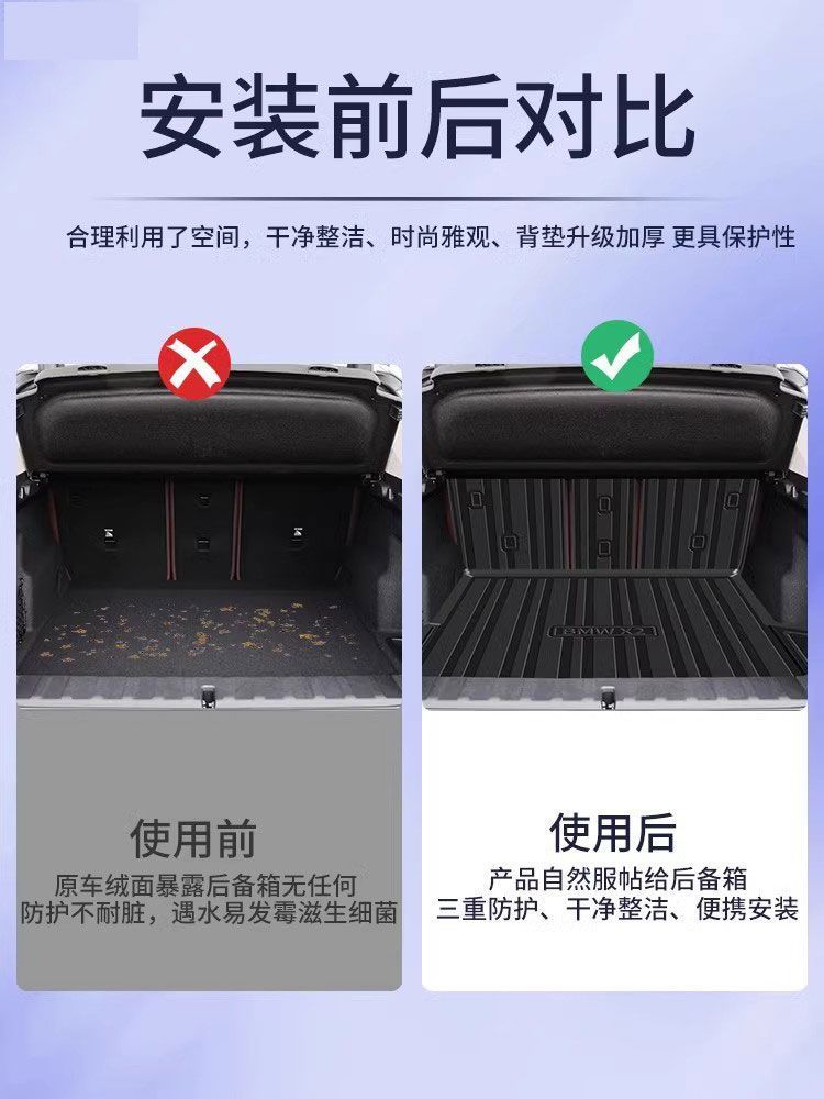 Tpe2024 Imported Bmw X2 Special Trunk Mat Waterproof Interior Supplies Modified Car Trunk Mat