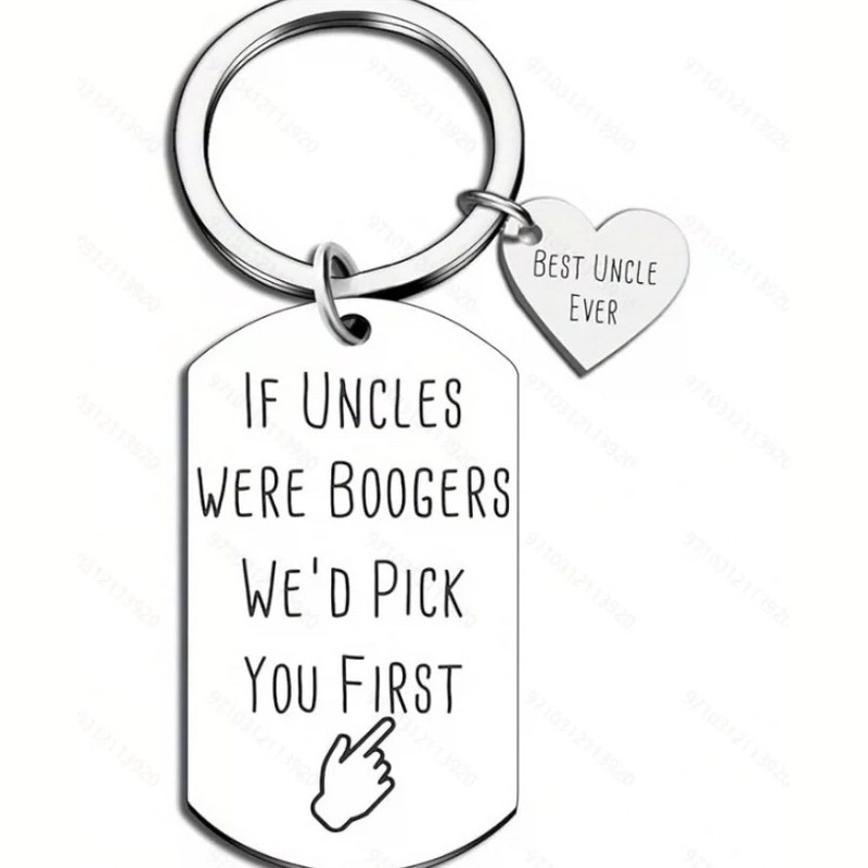 Father's Day gift stainless steel keychain If uncle's gift for uncle can be engraved