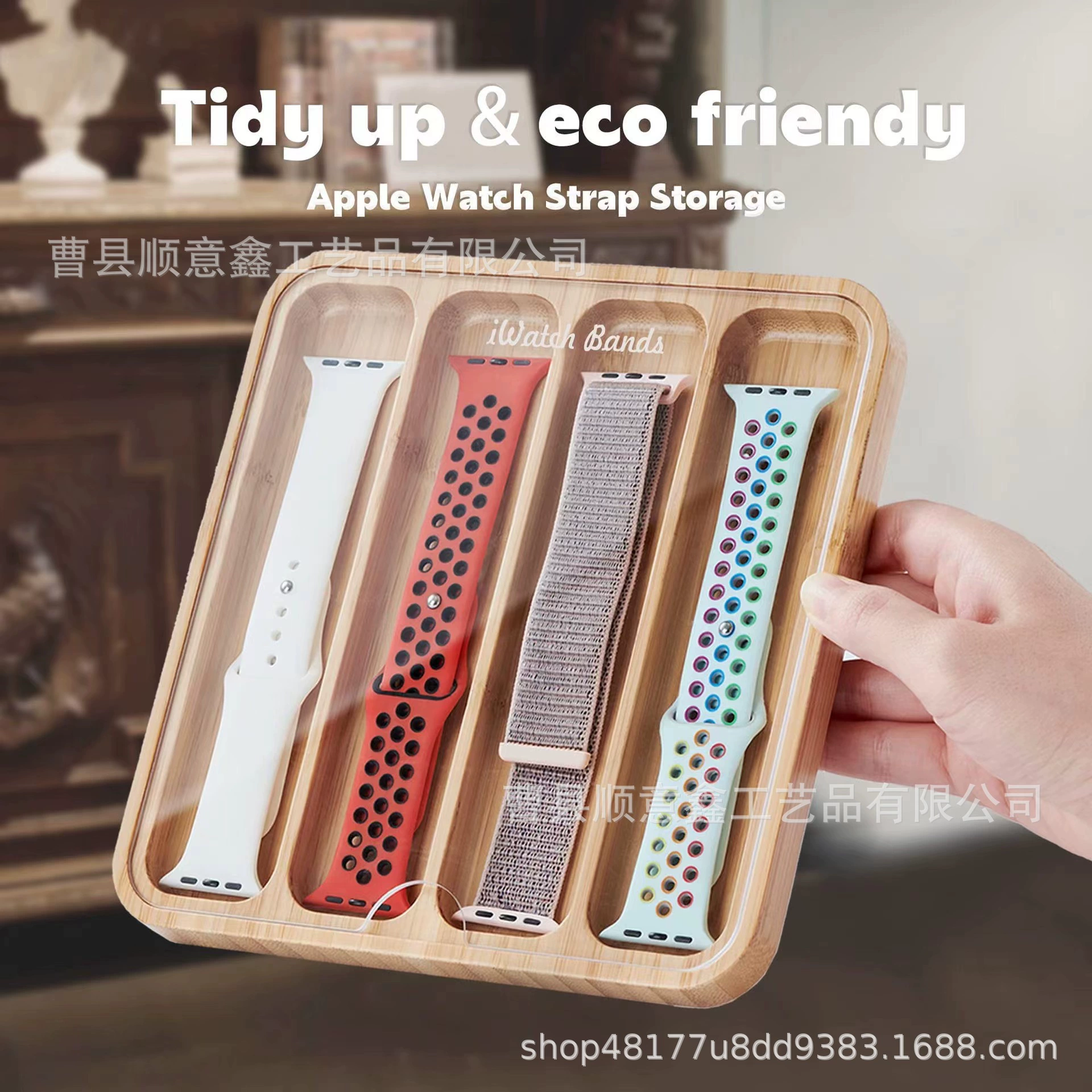 Спотовые бамбуковые деревянные ремешки для хранения коробки прозрачные стеклянные крышки для часов