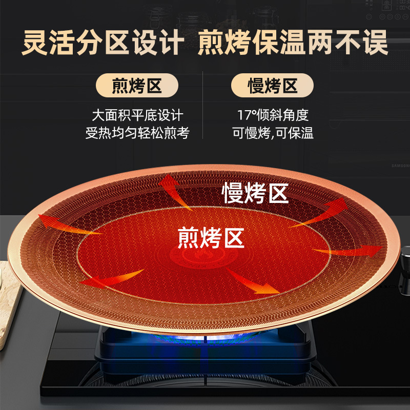 Placa de barbacoa doméstica de estilo coreano al aire libre acampamiento antiadherente placa de hierro para freír carne tipo horno de placa de barbacoa