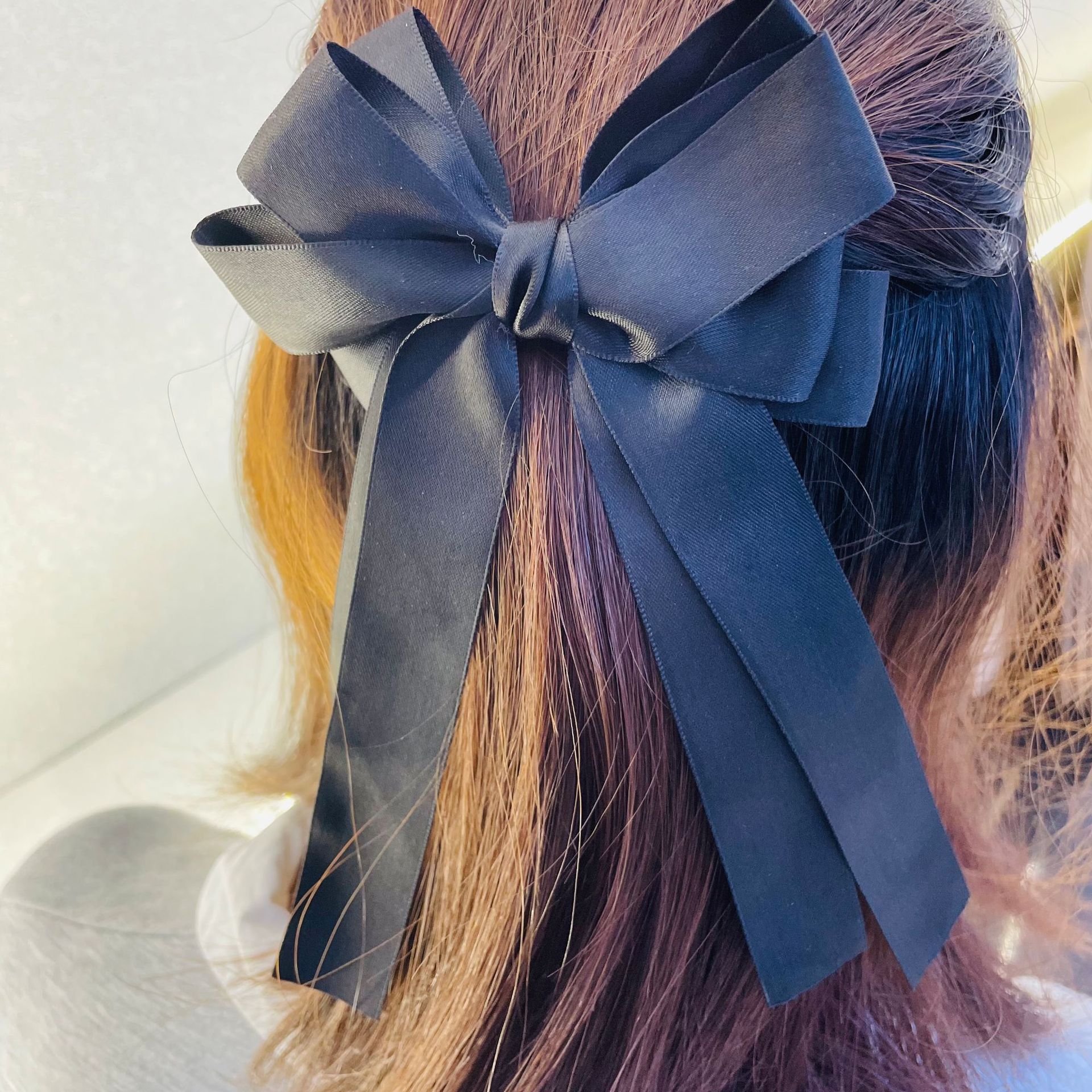 Women's Elegant Simple Style Bow Knot Silk Hair Clip display picture 6