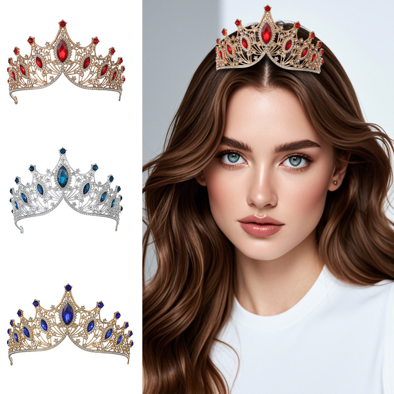 2024 tocadero de novia celebridad en línea tocadero de cabello de corona de alta calidad tocadero de novia de alta calidad de cumpleaños princesa de niños corona