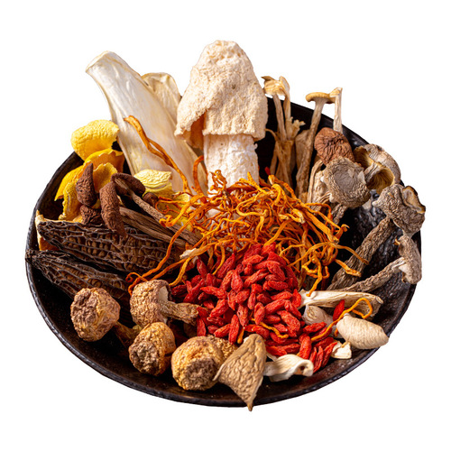 Mushroom soup bag Ji Matsu antler bamboo shoots morel tea tree mushroom soup ingredients Mushroom soup bag colorful mushroom soup