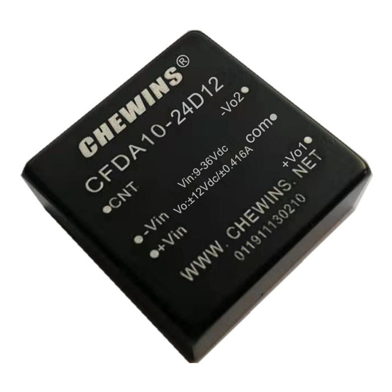 DC-DC电源模块9-36V输入24V转正负12V 10W双路输出CFDA10-24D12