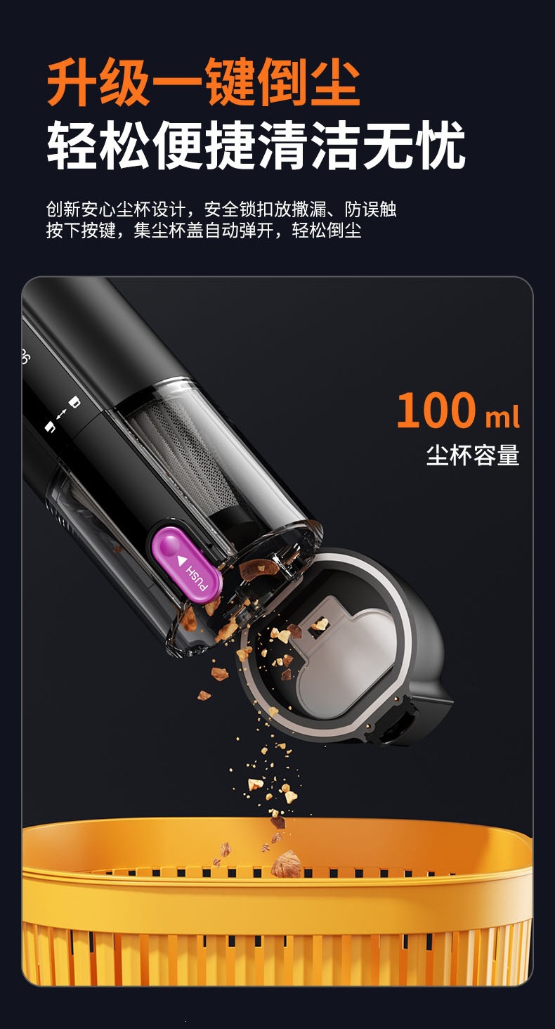 New Car Vacuum Cleaner, Multifunctional, Powerful, Wireless, Super Suction, Handheld, Small, Household, High Power