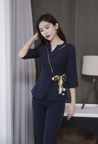 Beautician beauty salon work clothes women autumn and winter high-end fashion health club foot bath work clothes 2007