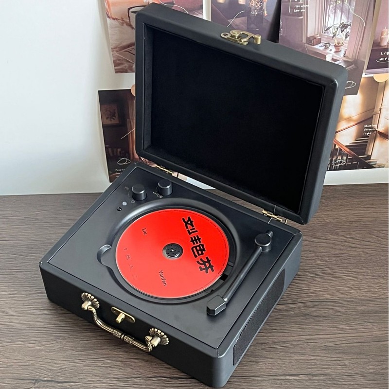 多功能复古cd播放器蓝牙音响光盘音乐专辑便携cd唱片机生日礼物|undefined