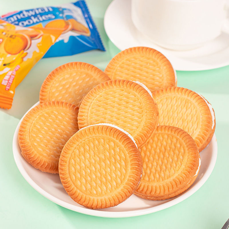 쿠키 샌드위치 쿠키 구식 도매 독립 크림 밀크 초콜릿 맛 전체 상자 인터넷 연예인 간식 아침 식사