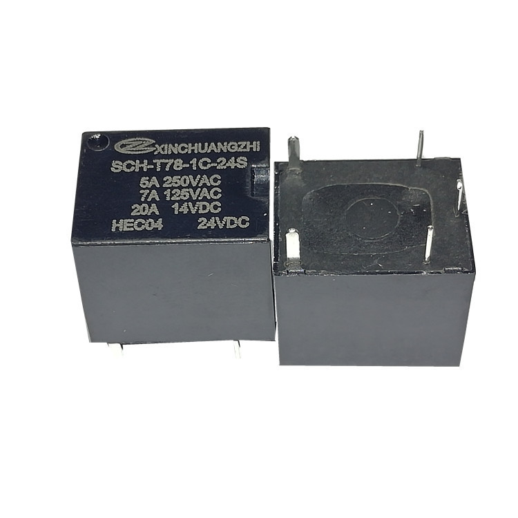 信创智T78汽车继电器SCH-T78-1C-24S  五脚20A24V可替代HFKW-24