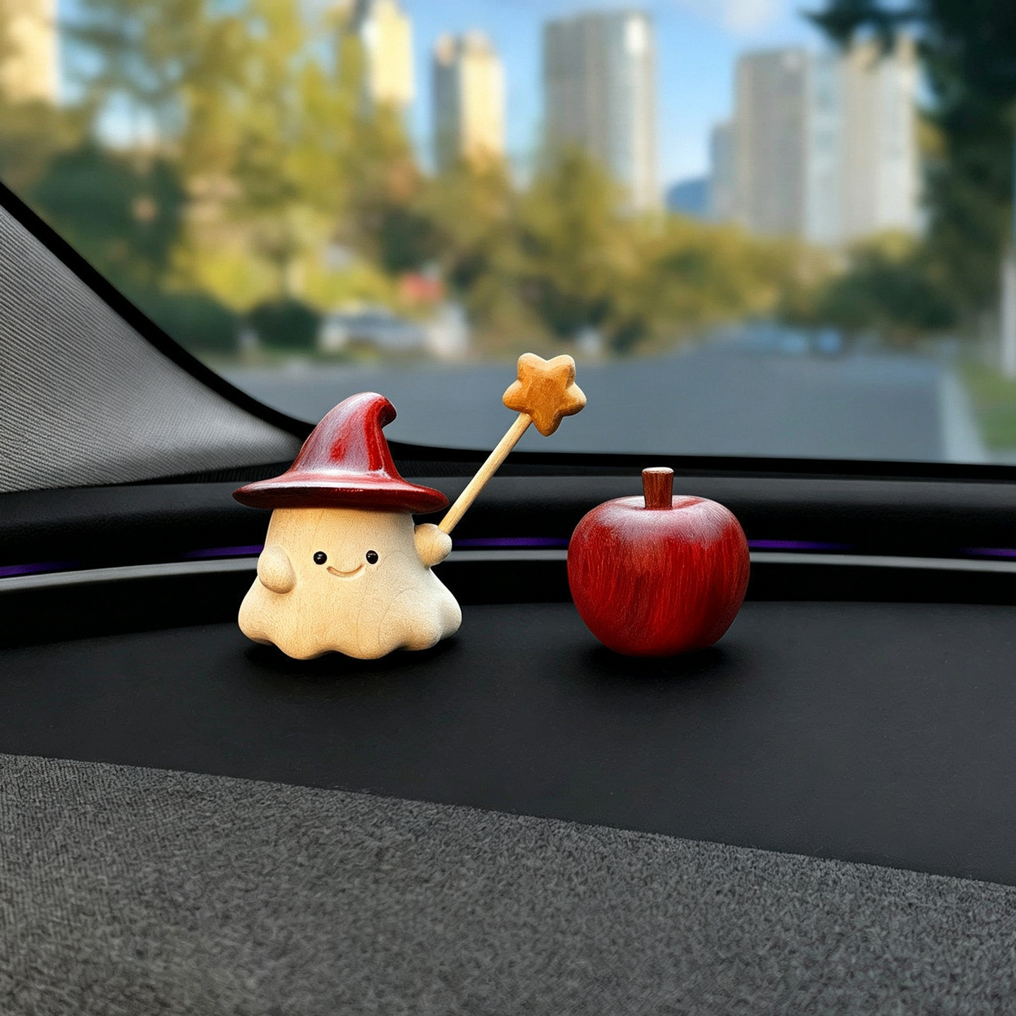 26 new car accessories【Cast a spell for a safe journey】Screen and center console decorative interior items
