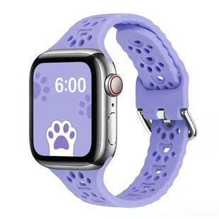 Suitable for Apple Watch Strap Apple Watch3456 Generation Cat Claw Silicone Strap Iwatch7 Silicone Strap
