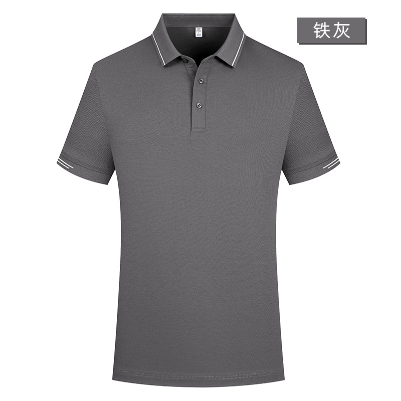 Camiseta POLO de alta calidad antibacteriana 5A de fibra Sorona de algodón de fibra larga de Xinjiang, ropa de trabajo personalizada con logotipo impreso o bordado