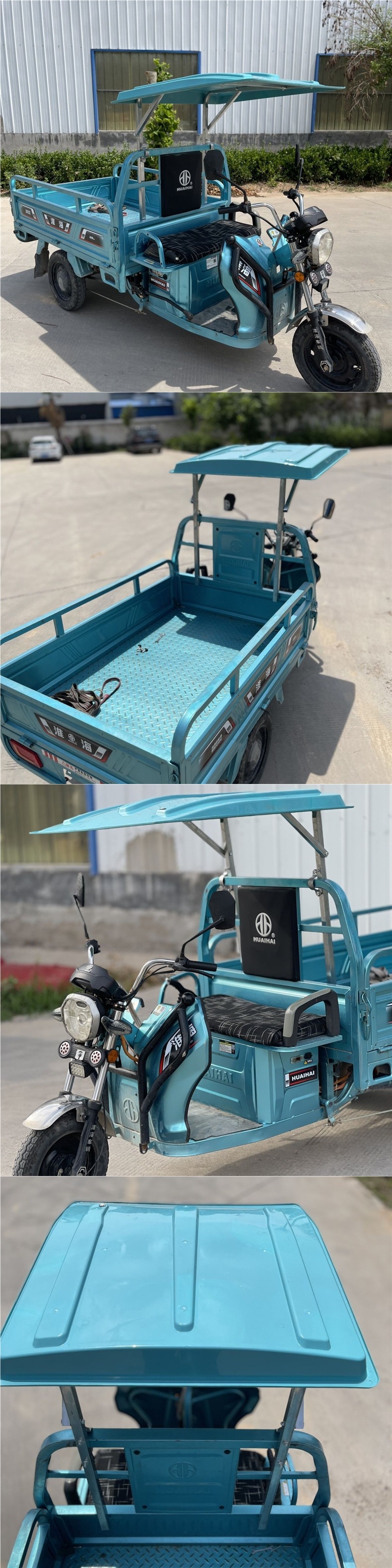 Tricycle rain canopy, sunshade, rain cover, courier vehicle front canopy, thickened windproof, foldable electric tricycle rain canopy