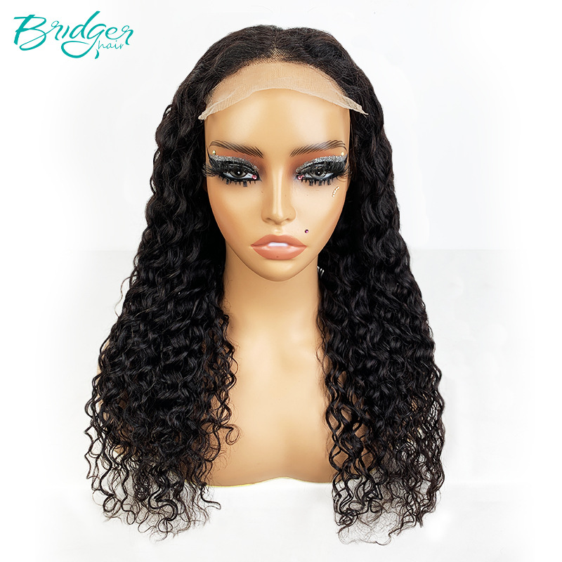 Gelockte Echthaar Lace Front Perücke Ohne Kleber Für Damen_voghion.com