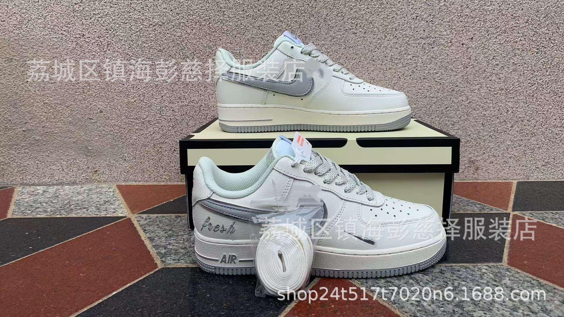 Precio de fábrica Putian puro nivel de cabeza original AF1 Halloween trigo negro y blanco panda baja fuerza aérea No. 1 comercio exterior transfronterizo