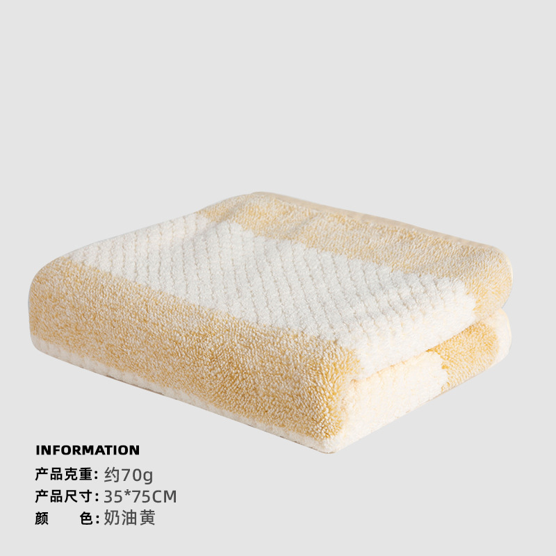 Toalla gruesa de lana de coral a rayas de rejilla de piña de alta densidad al por mayor de fábrica Toalla absorbente suave para uso diario en el hogar