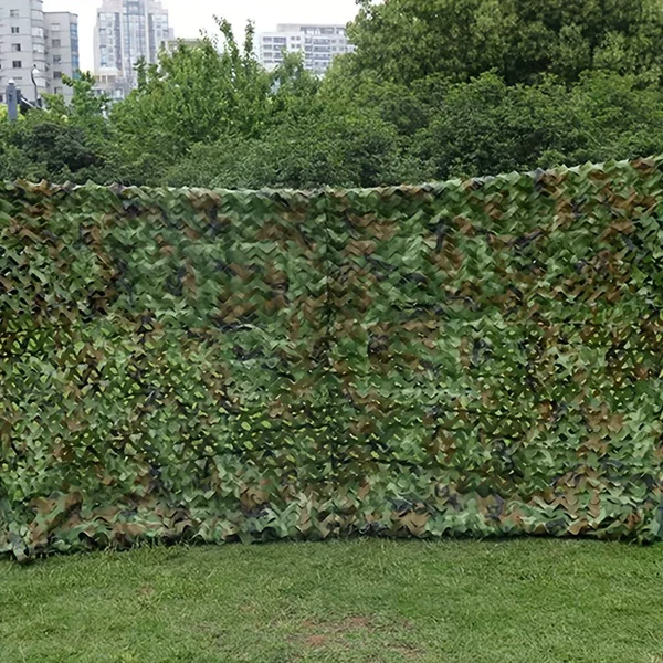 Anti-drone camouflage net, defense net, mountain greening, outdoor encrypted sunshade net, thickened camouflage net fabric