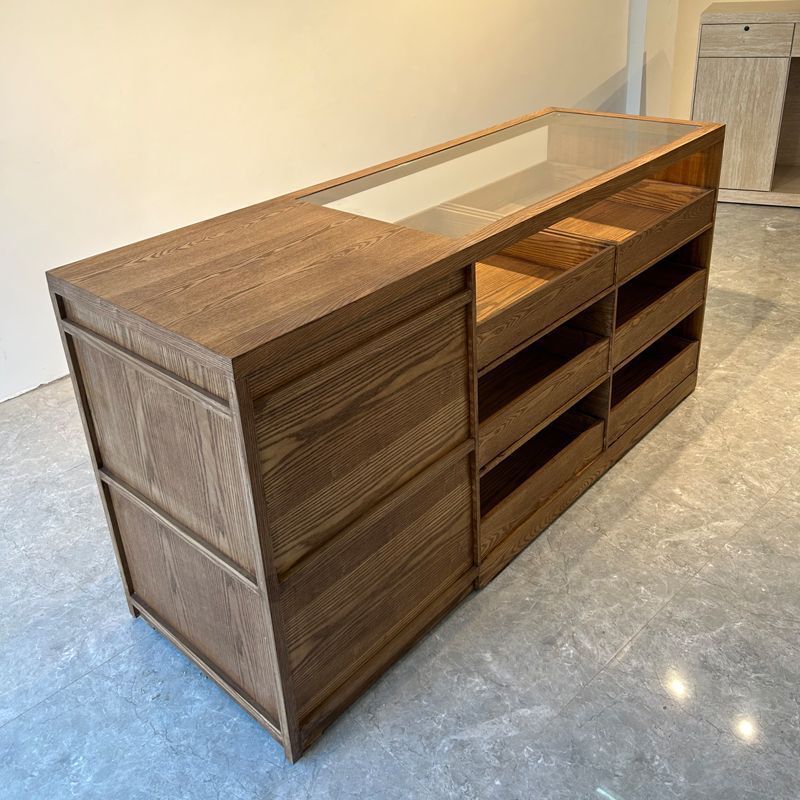 服装店中岛桌展示台边柜收纳柜烤漆装饰柜摆件展台陈列展示桌展示