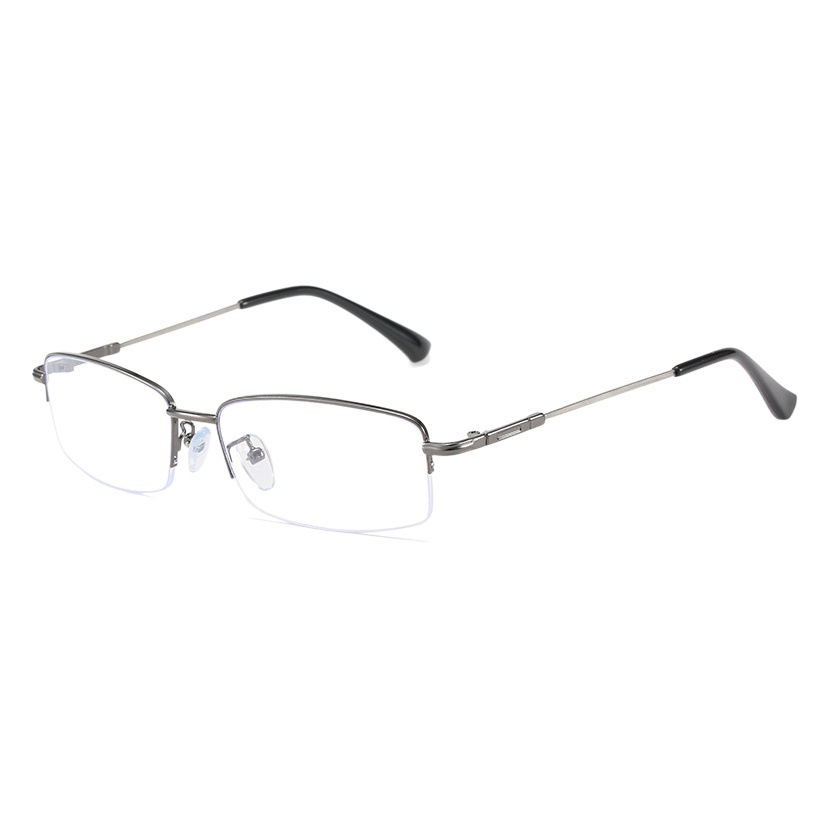 Finished Myopia Glasses 50-600 Degrees for Men and Women, Stylish, Fashionable, Simple, Memory, Metal, Anti-Blue Light, Flat Light, New Style, Lightweight