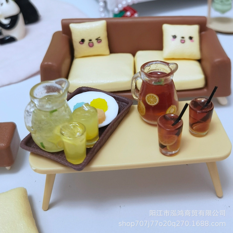 DOLLHOUSE Dollhouse Accessories bjd Miniature re-ment  Mini furniture simulation Juice maker resin Decoration
