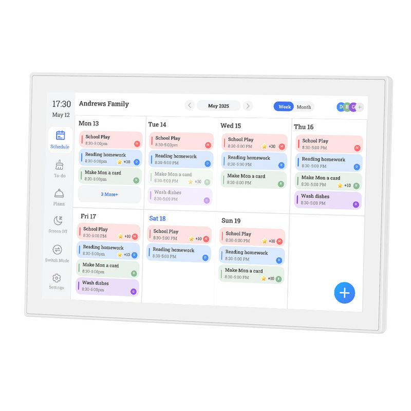 10.1inch Smart Calendar Cloud Photo Frame Three Modes Switchable Home Calendar Schedule Management Art Frame