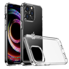 适用iphone16手机壳透明气囊苹果15pro保护套TPU+PC防摔套啤软14