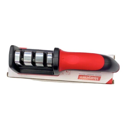 New four-stage fast tungsten steel knife sharpener, kitchen multi-functional knife sharpening tool, household kitchen knife sharpener wholesale