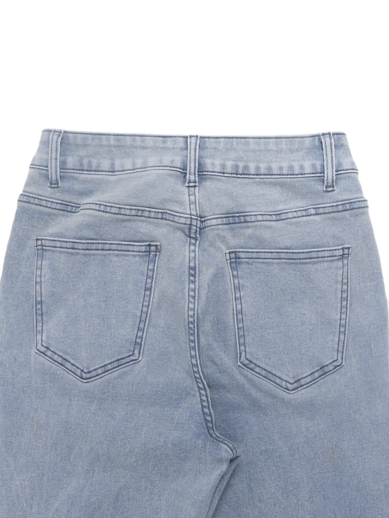 Women's High Waisted Flared Jeans Slim Fit Stretch Denim Trousers_voghion.com