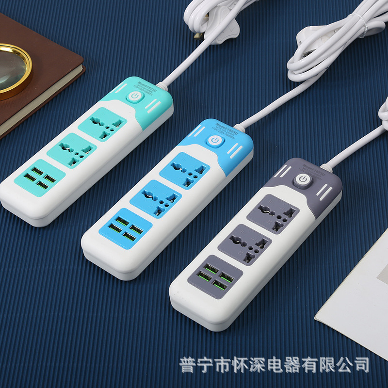 4USB enchufe de carga inteligente Tailandia Arabia Saudita África estándar de EE.UU. México comercio exterior