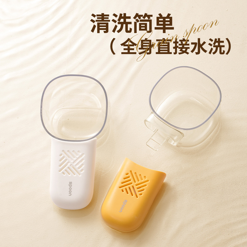 Nuevo estilo comida para gatos comida para perros cuchara de comida para mascotas cuchara de medición a prueba de humedad con escala para gatos y perros suministros de cuchara de arroz al por mayor