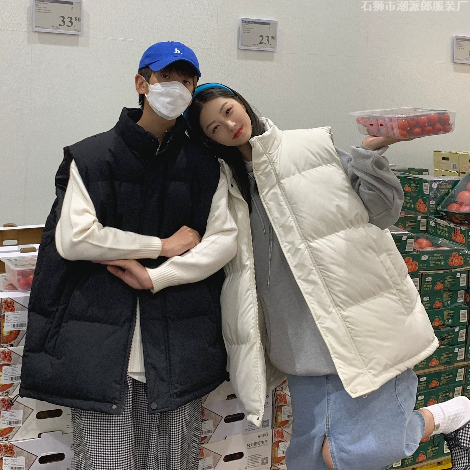 2025 новый стиль для пар, хлопковый жилет Yurong, женский осенне-зимний свободный верхняя одежда, повседневный модный жилет, куртка-жилет