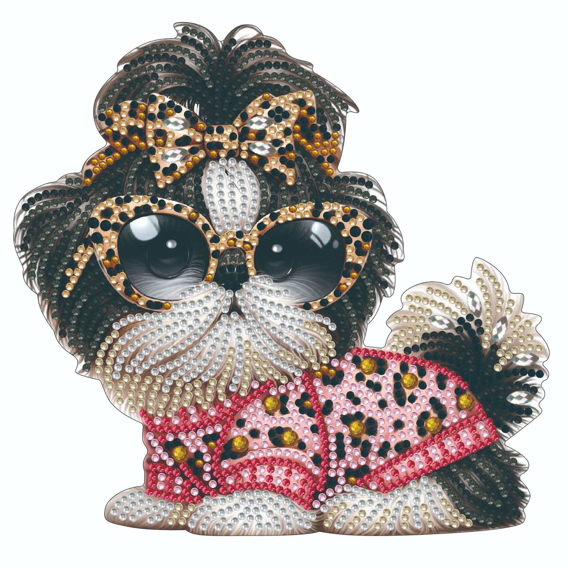 Diamante de bricolaje hecho a mano transfronterizo dibujo punto diamante 5D placa de yeso tridimensional adorno de juguete dinosaurio dibujos animados pintura infantil