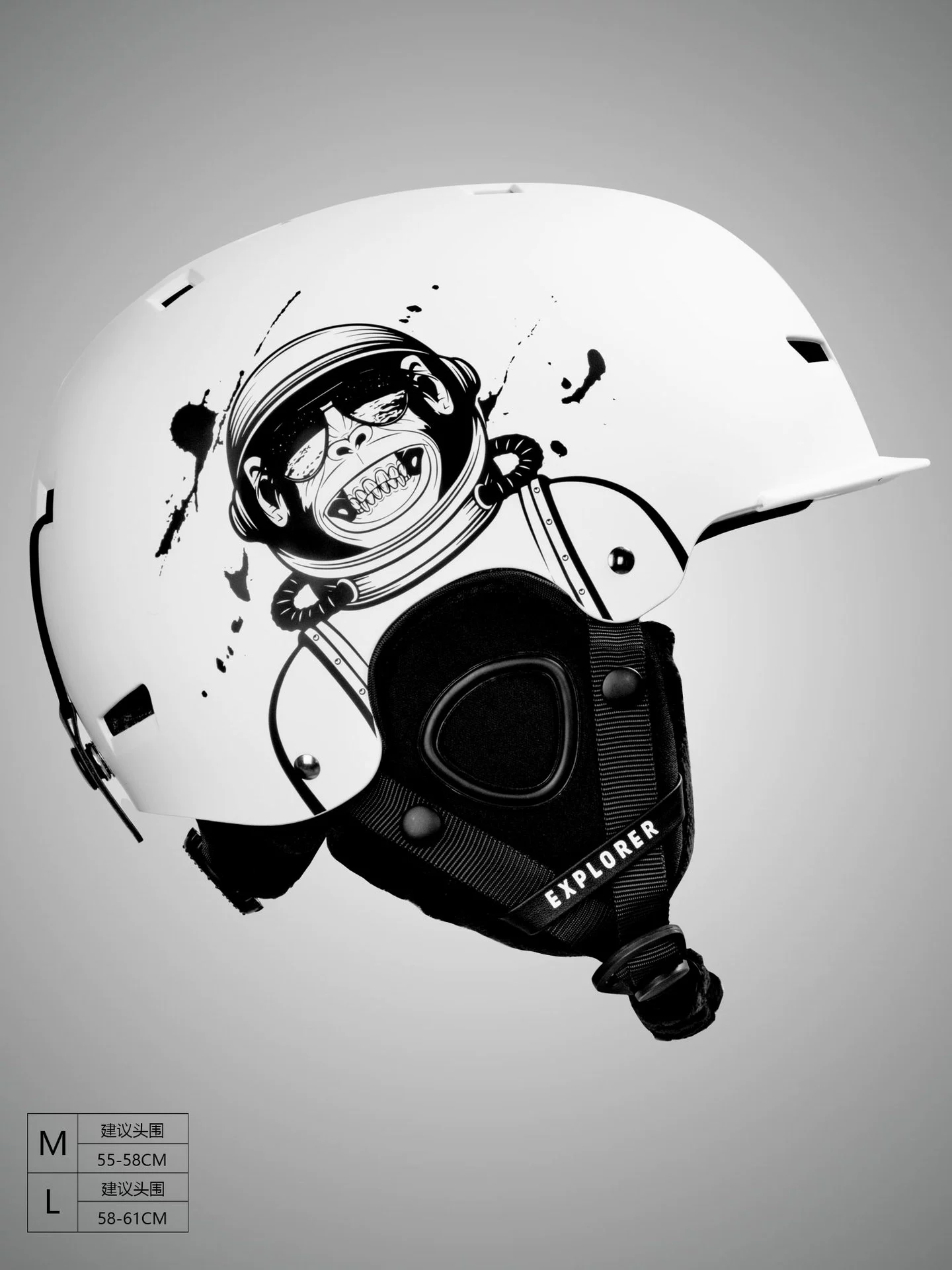 EXPLORER SNOWCRUSH шлем для лыж капсула одиночной доски двойной доски дети взрослые мужчины и женщины лыжный шлем