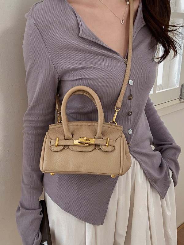 Bolso para mujeres 2026 nuevo cross-border lichi bolso de platino portátil de alta humedad de moda lujosa exquisita mochila