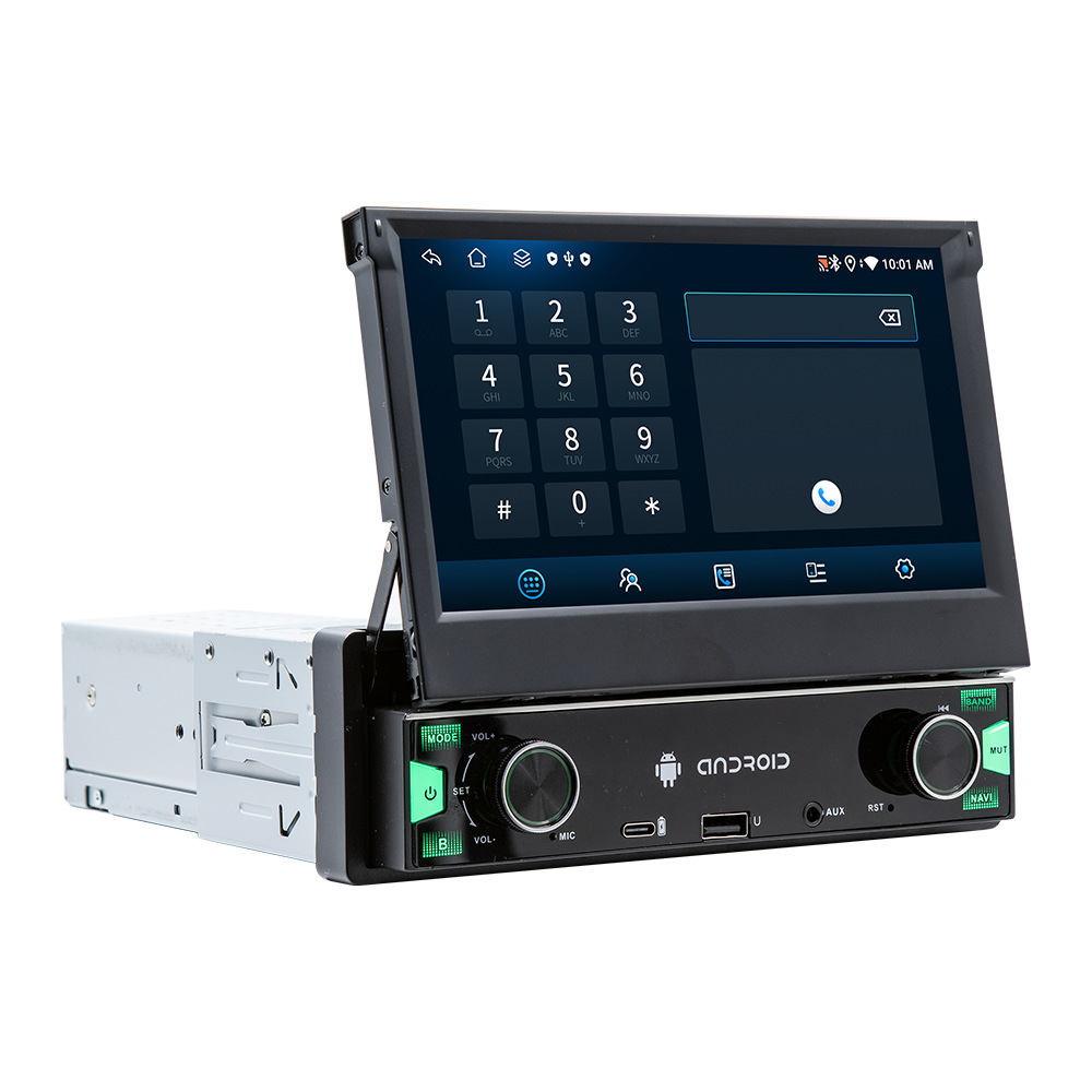 Pantalla retráctil de 7 pulgadas navegación de automóviles Android Hengchen cuatro núcleos / ocho núcleos carplay inteligente pantalla de control central de automóviles