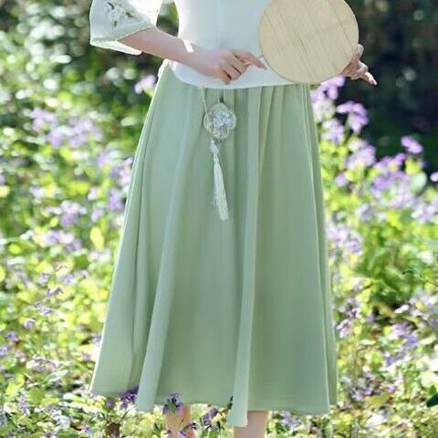 新中式汉元素禅意茶服旗袍两件套改良汉服女文艺国风仙气上衣套装|undefined