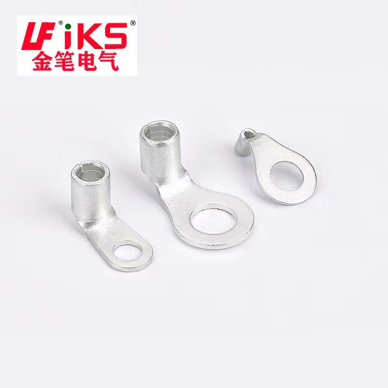 金笔.电线接头新能源RNB8-3.7-90D弯角圆形 冷压端子汽车端子