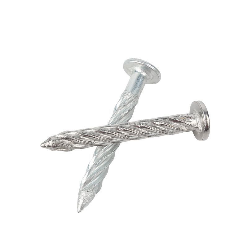 Nuevo tipo de clavos de expansión clavos de cemento torcido tornillo de acero inoxidable tornillo de cabeza redonda para piso