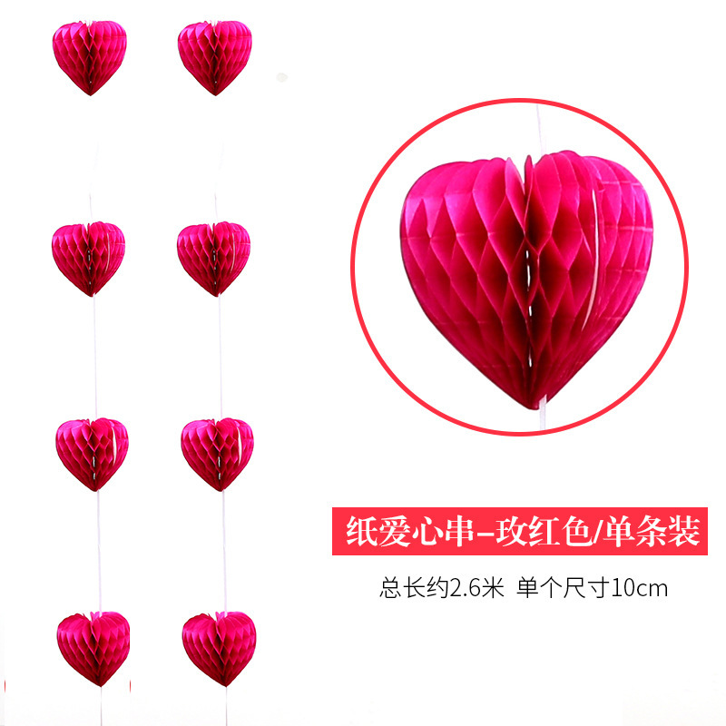 卸売りの創意の新型の祝日の色は花の色の条の円形の五角星の花の紙の愛の串の装飾のペンダントを引きます。|undefined