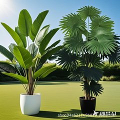 仿真植物旅人蕉客厅假绿植盆栽室内装饰大型仿生天堂鸟造景摆件树