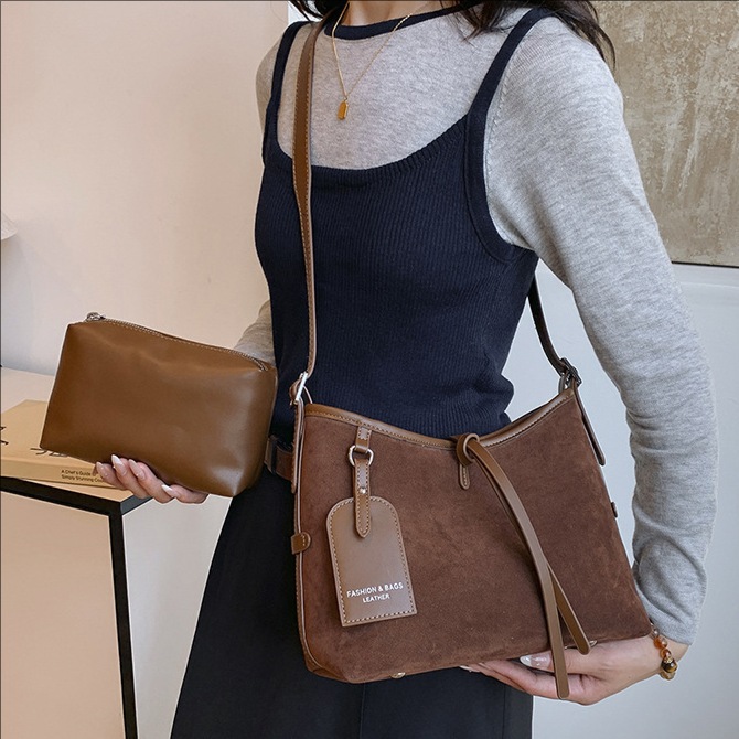 Retro shoulder bag, one-shoulder bag, high-end